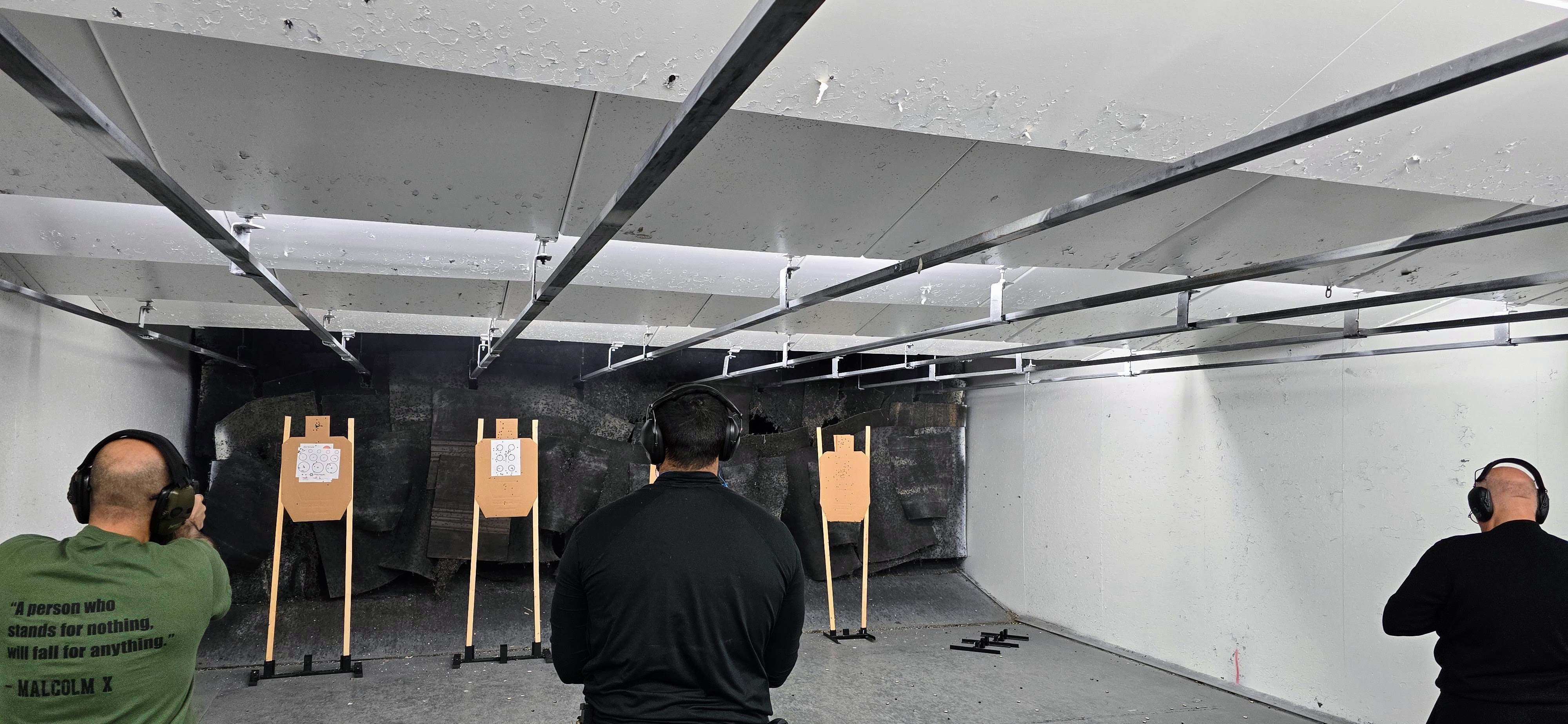 Private firearms instruction on the range