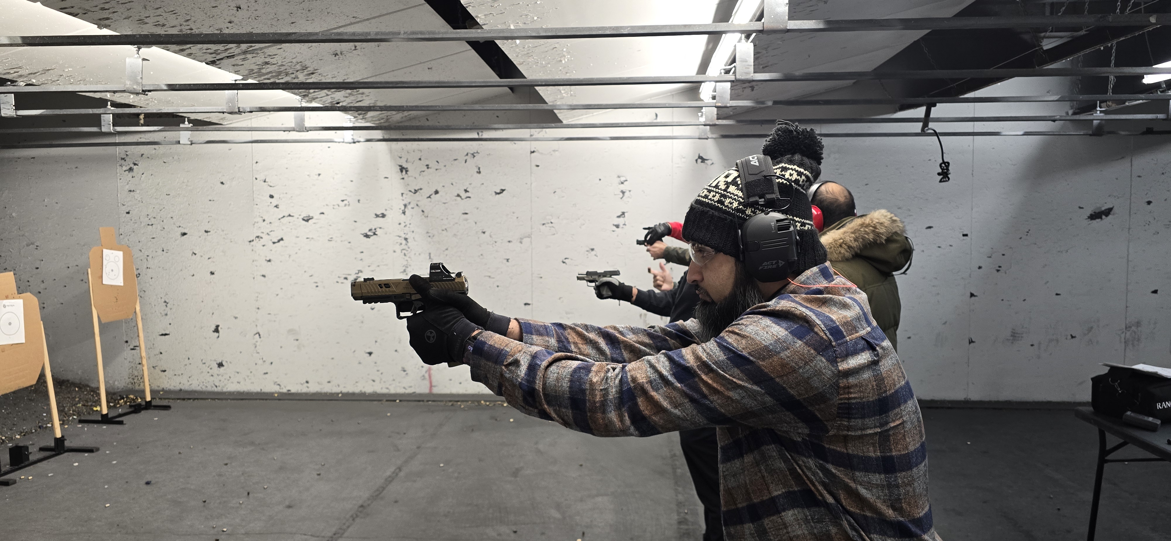 Indoor live-fire training line