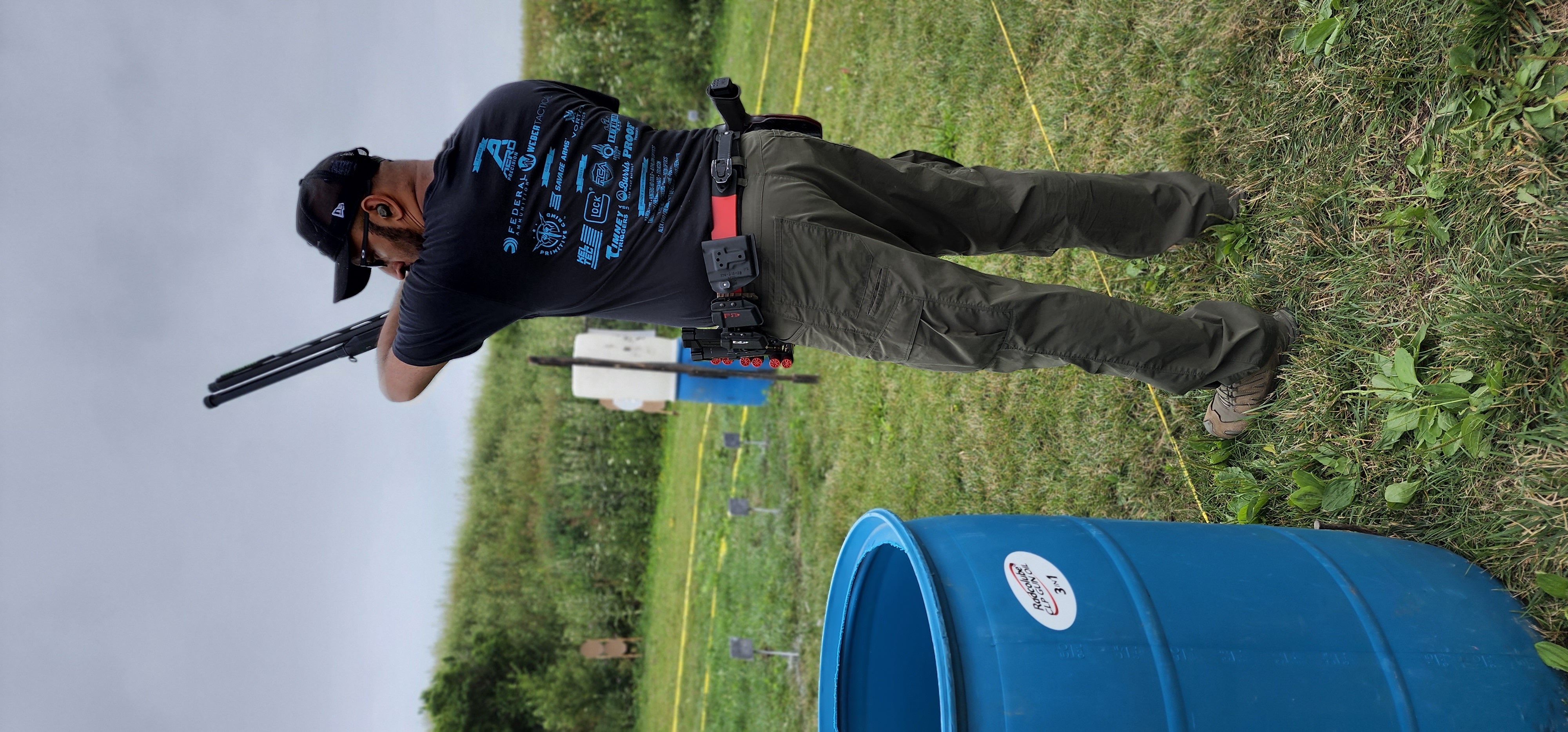 Syed Hussain Rehman at a competition range